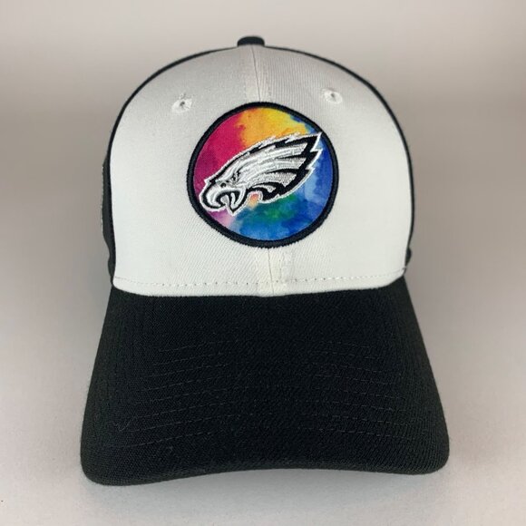Philadelphia Eagles NFL New Era 39Thirty Crucial Catch Stretch Fitted Hat S/M - Picture 2 of 6
